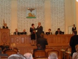 Награждение Харченко А. И. в Белгороде