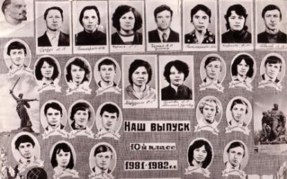 Выпускники 1982 Ладомировской средней школы
