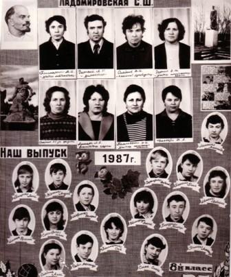 Выпускники 1989 Ладомировской средней школы